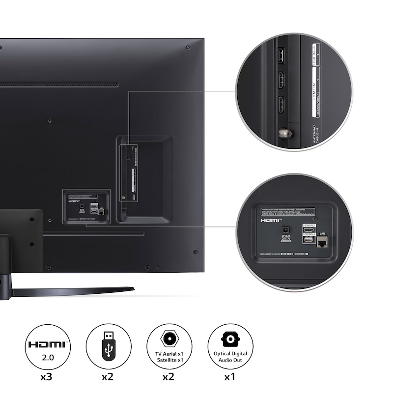 LG NanoCell NANO76 50 inch TV 2022, 50NANO766QA