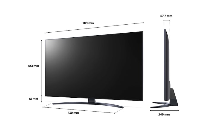 LG NanoCell NANO76 50 inch TV 2022, 50NANO766QA