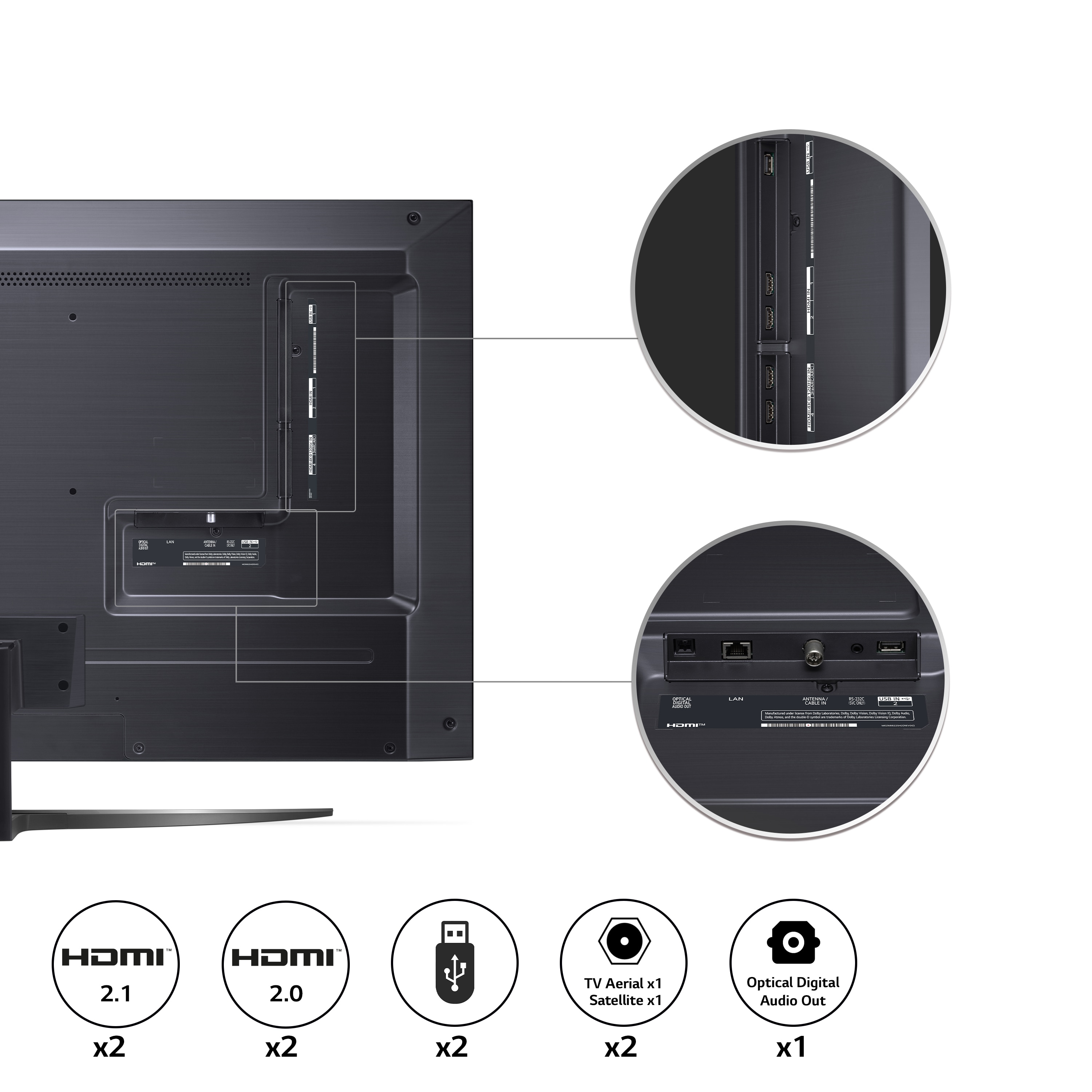 LG QNED QNED81 50 inch TV 2022, 50QNED816QA