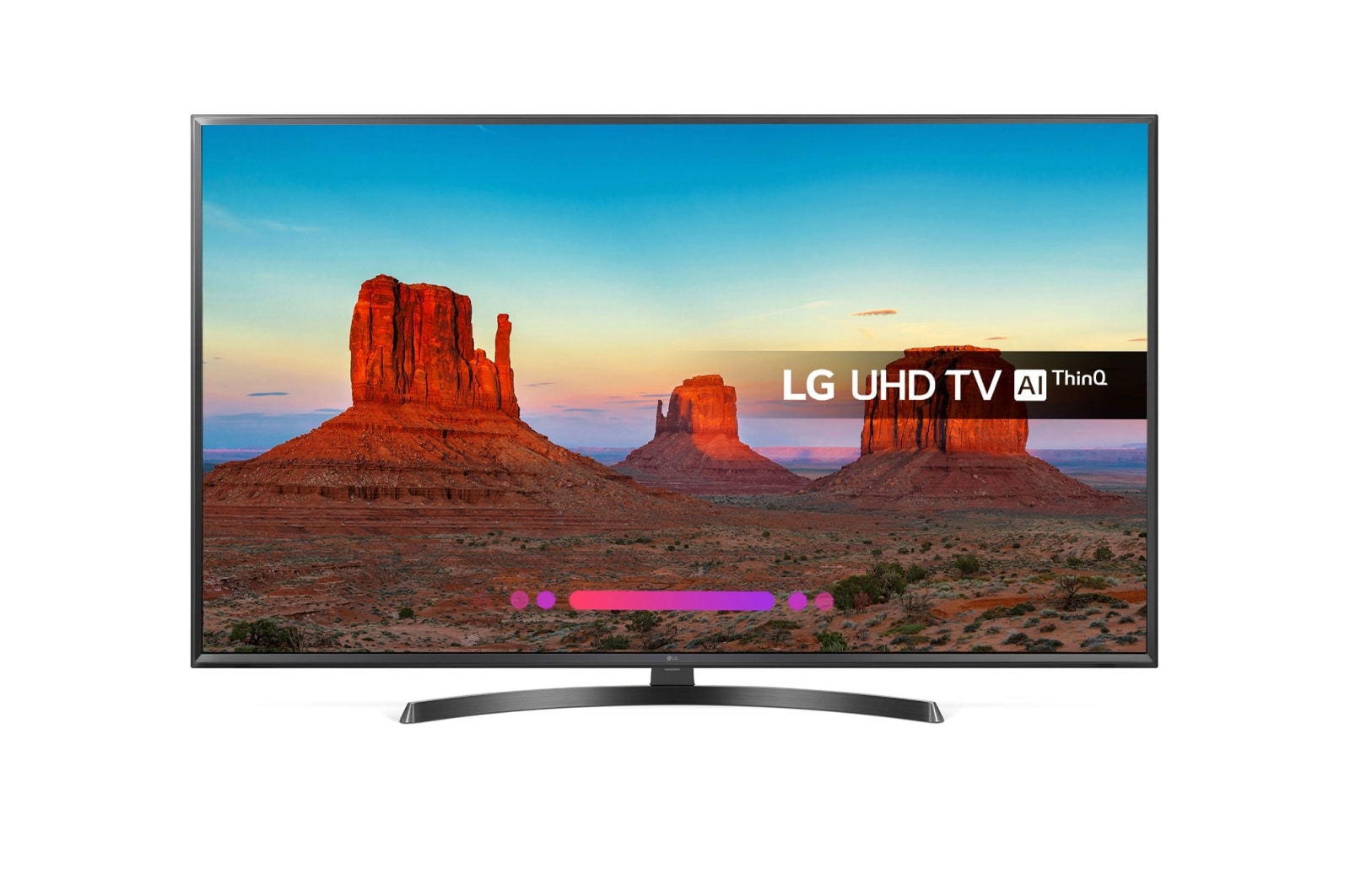 Front view of 50&#34; LG ULTRA HD 4K TV 50UK6470PLC