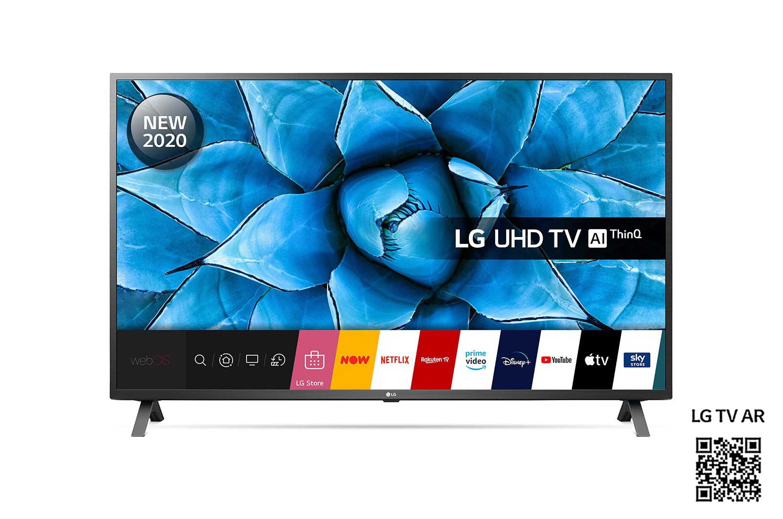 Front view of LG UN73 50 inch 4K Smart UHD TV 50UN73006LA