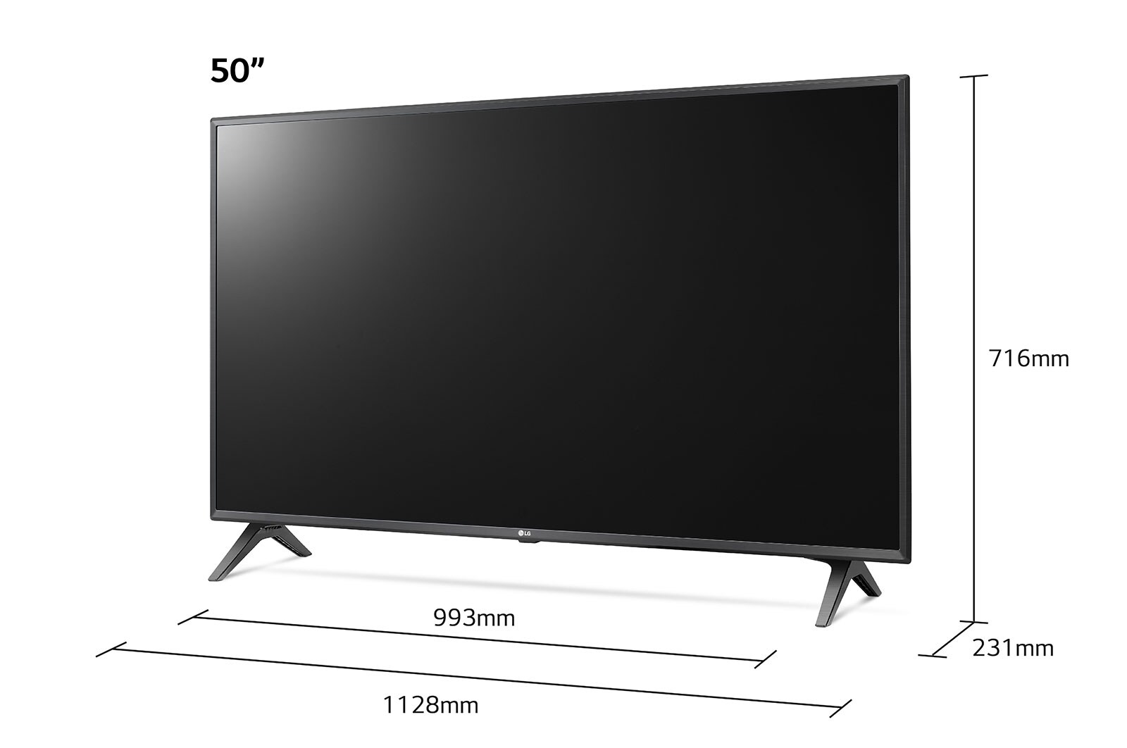 LG UN80 50 inch 4K Smart UHD TV, 50UN80006LC