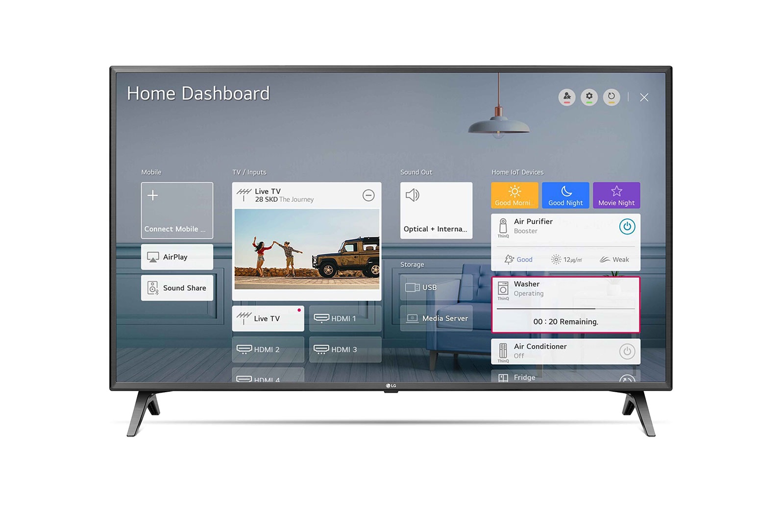 LG UN80 50 inch 4K Smart UHD TV, 50UN80006LC