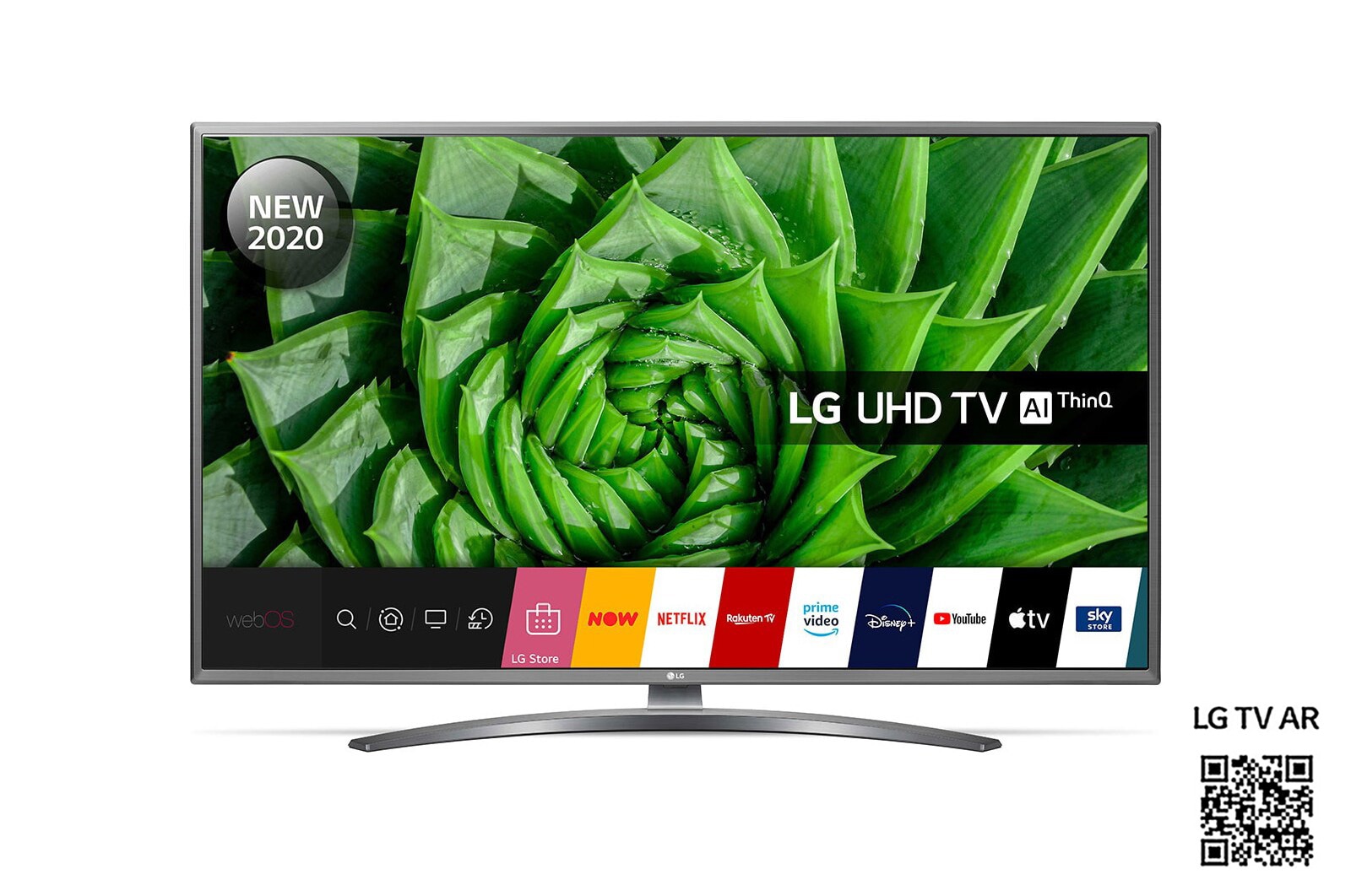 Front view of LG UN81 50 inch 4K Smart UHD TV 50UN81006LB