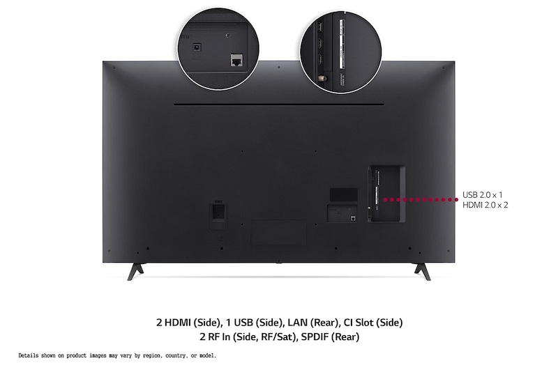 LG LED UP77 50" 4K Smart TV, 50UP77006LB