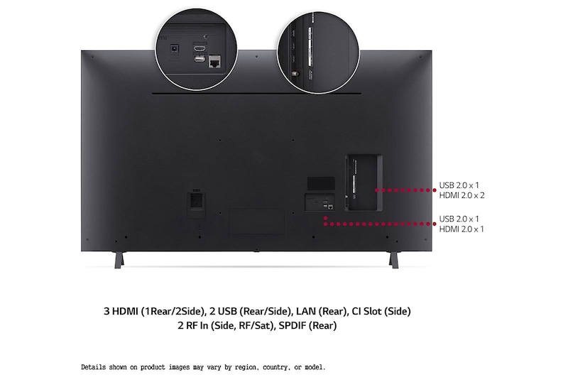 LG LED UP80 50" 4K Smart TV, 50UP80006LR