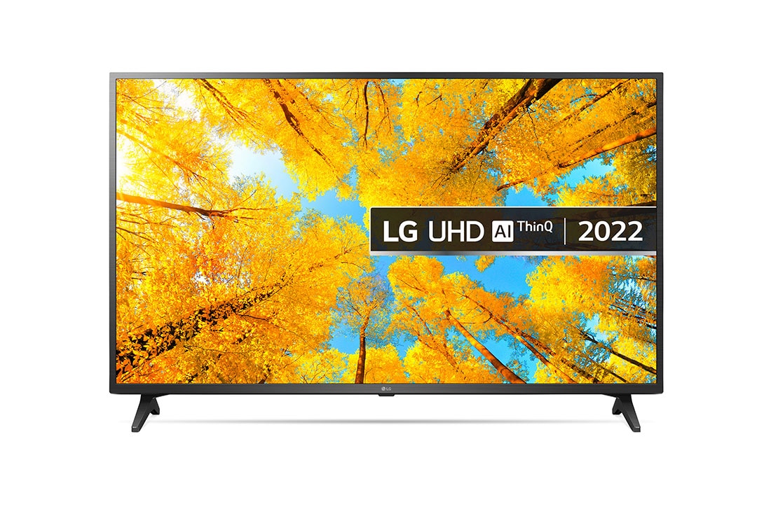 Front View of LG LED UQ75 50" 4K Smart TV 50UQ75006LF 