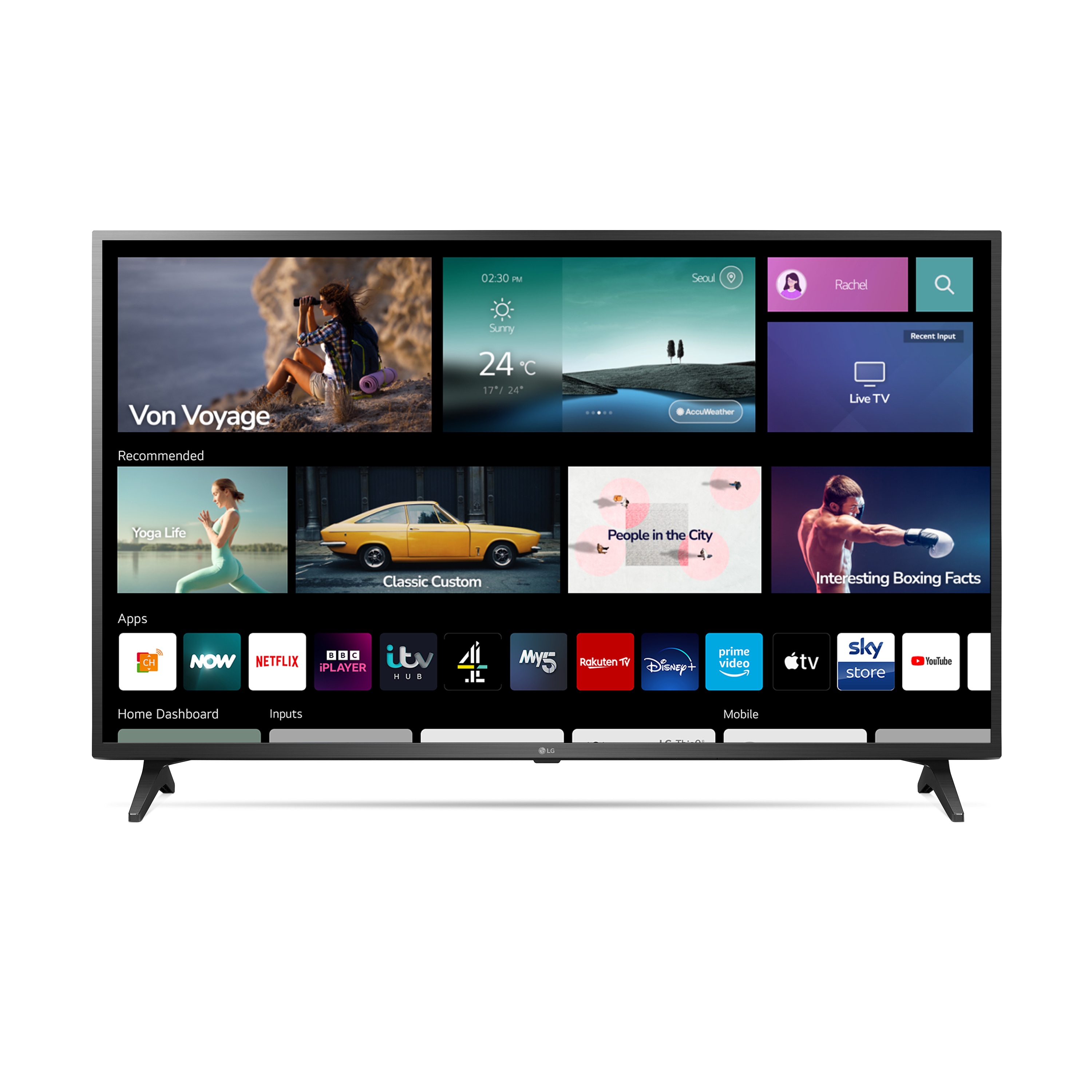 LG LED UQ75 50 inch 4K Smart TV 2022, 50UQ75006LF