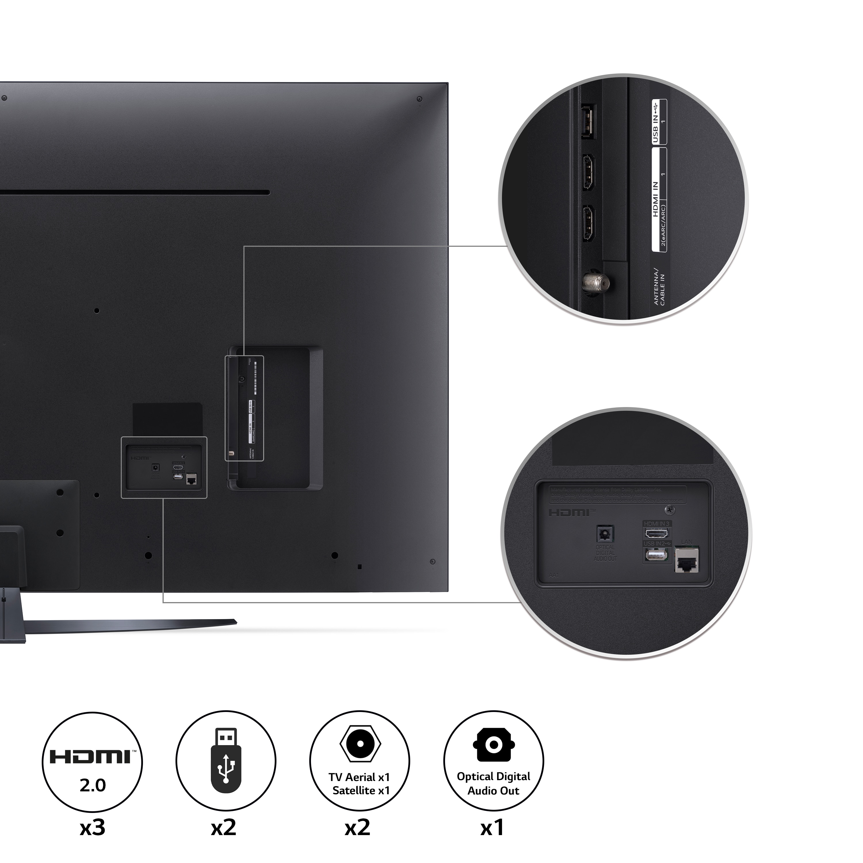 LG LED UQ91 50" 4K Smart TV, 50UQ91006LA
