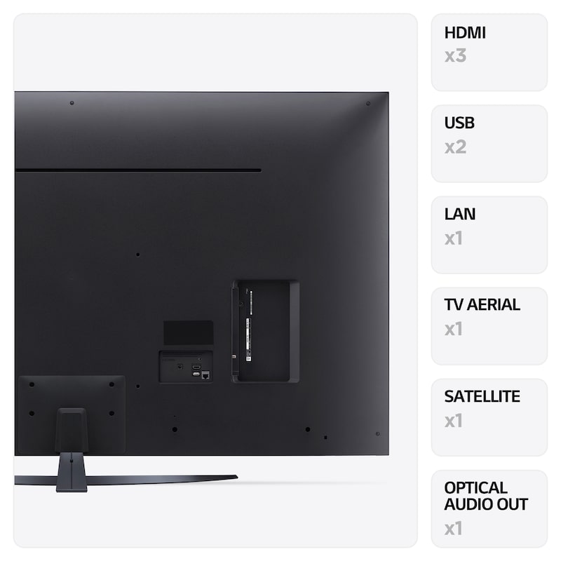 LG UR81 50 inch 4K Smart UHD TV 2023, 50UR81006LJ
