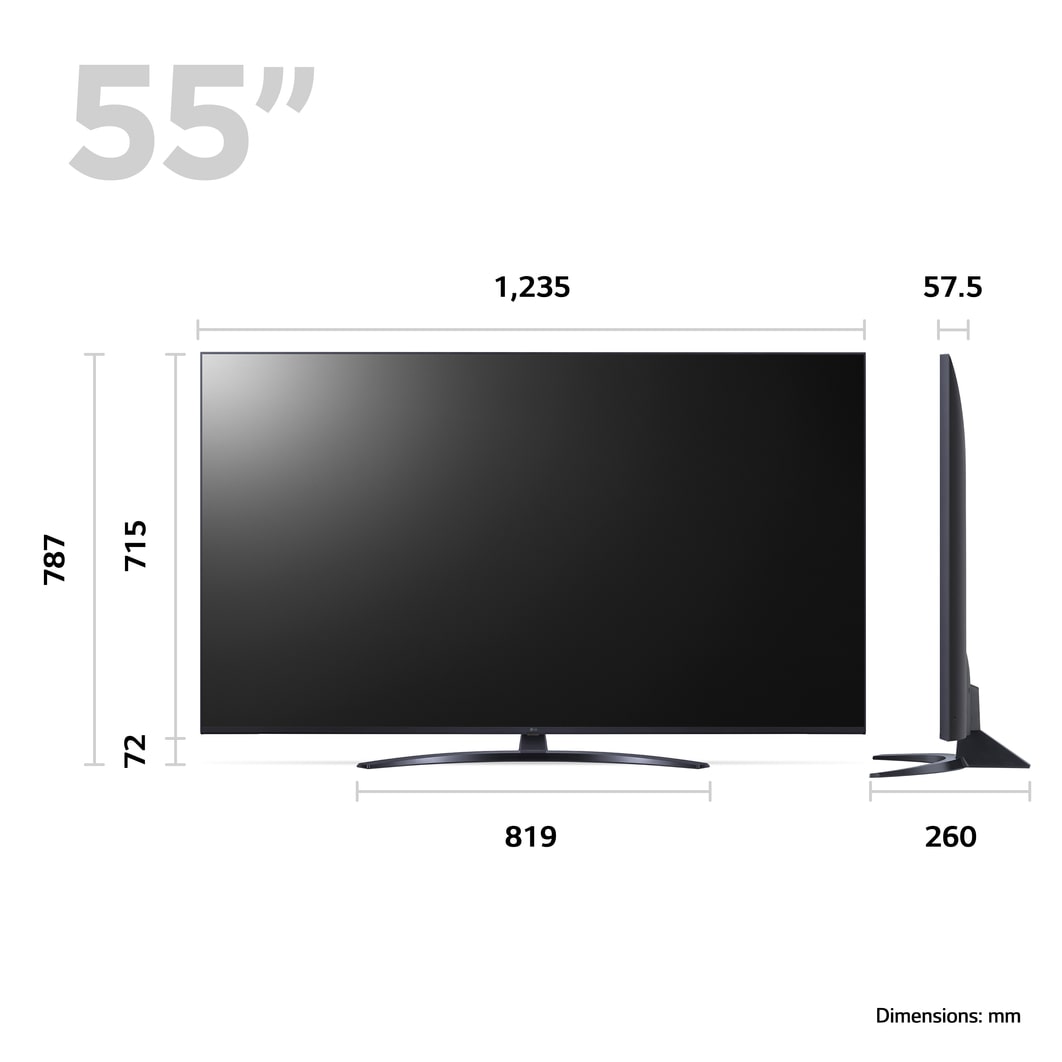 LG UR81 50 inch 4K Smart UHD TV 2023, 50UR81006LJ