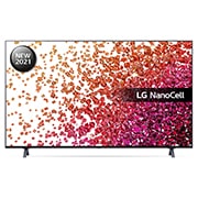 Front view of LG NanoCell NANO75 55&#34; 4K Smart TV 55NANO756PA