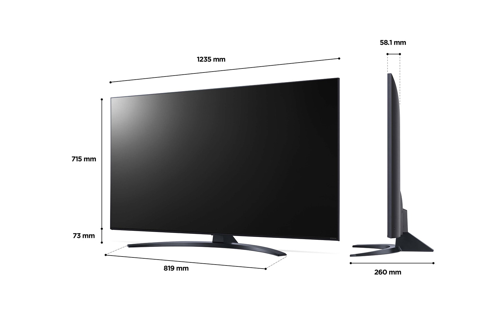 LG NanoCell NANO76 55 inch TV 2022, 55NANO766QA
