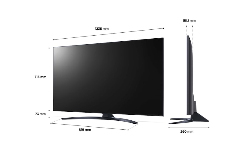 LG NanoCell NANO76 55 inch TV 2022, 55NANO766QA