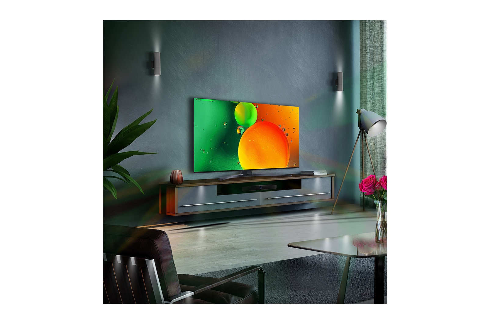 LG NanoCell NANO76 55 inch TV 2022, 55NANO766QA
