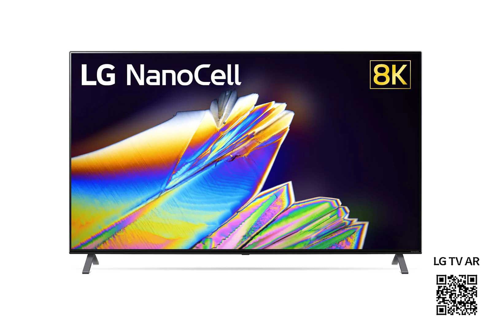 Front view of LG Nano95 55 inch 8K NanoCell TV 55NANO956NA