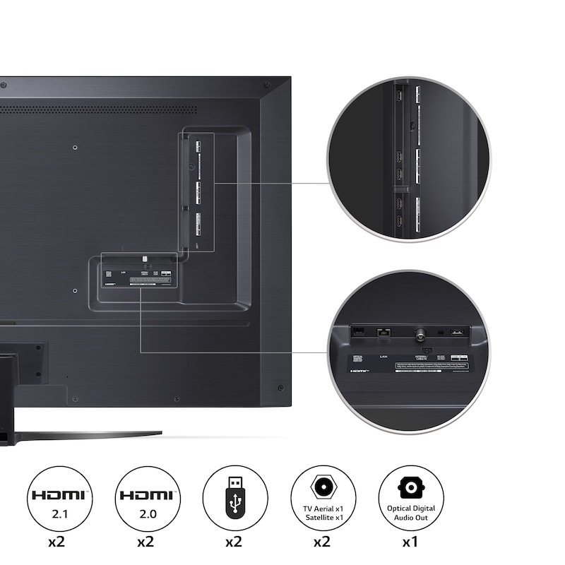 LG QNED QNED81 55 inch TV 2022, 55QNED816QA