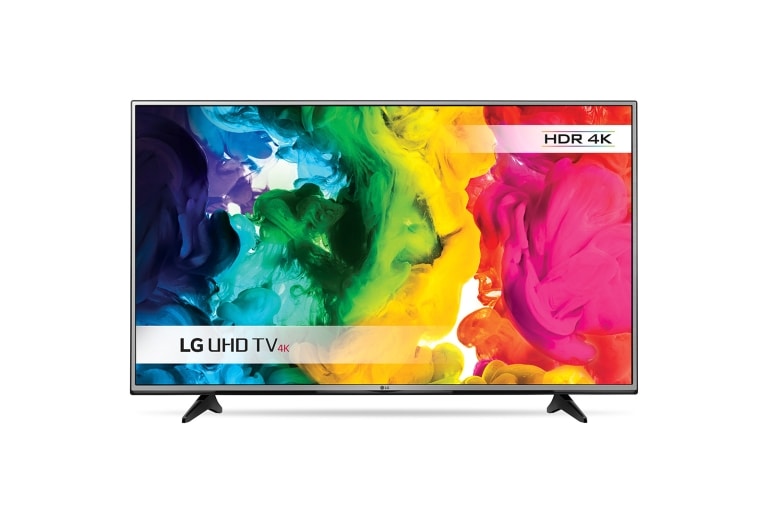 Front view of 55&#34; LG ULTRA HD 4K TV 55UH605V