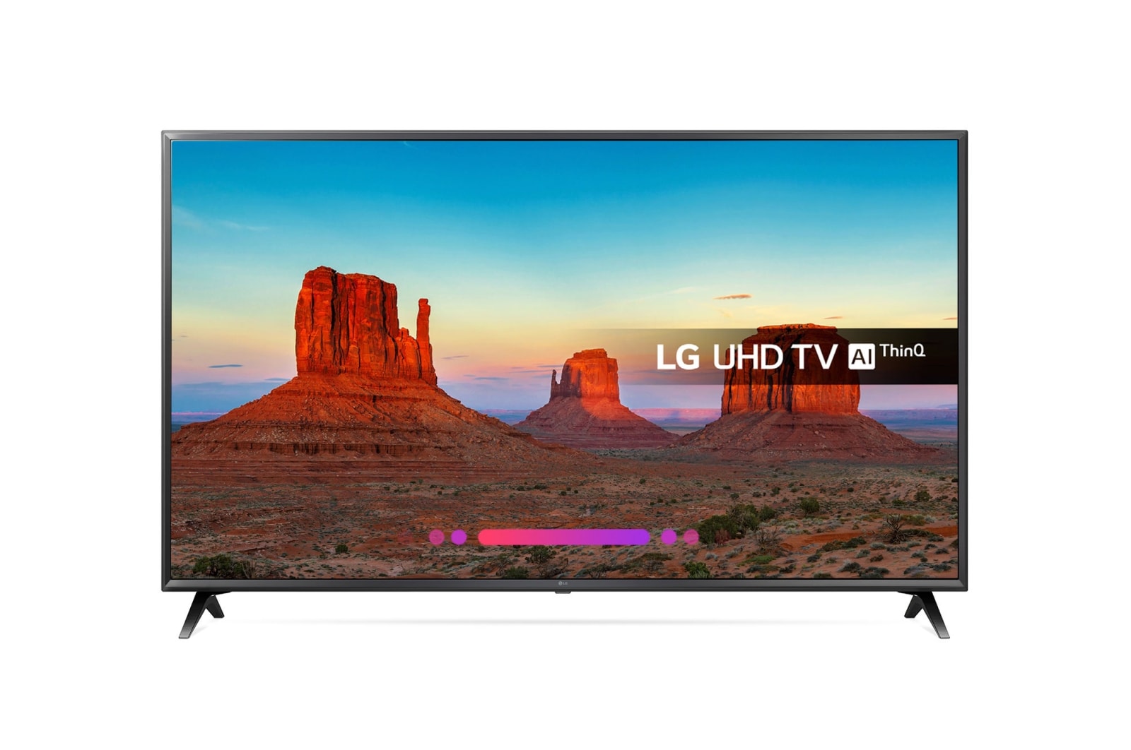 Front view of 55&#34; LG ULTRA HD 4K TV 55UK6300PLB
