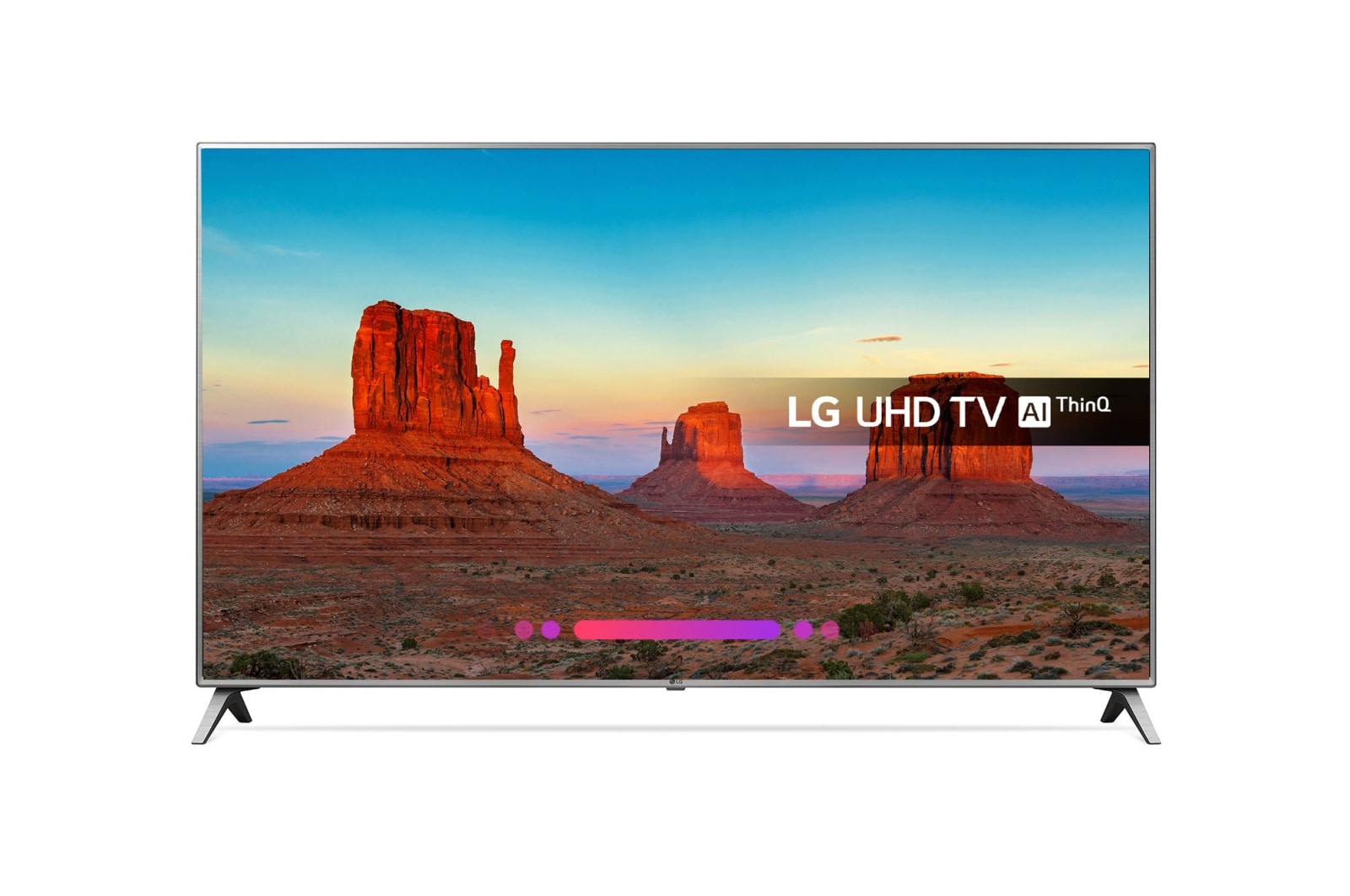 Front view of 55&#34; LG ULTRA HD 4K TV 55UK6500PLA