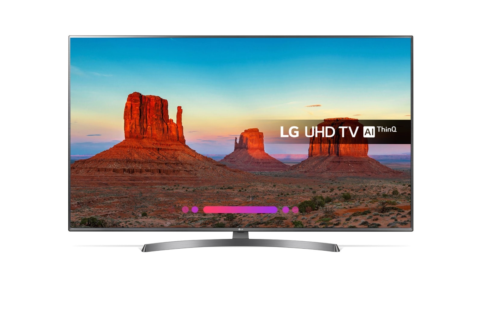 Front view of 55&#34; LG ULTRA HD 4K TV 55UK6750PLD