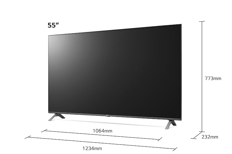 LG UN80 55 inch 4K Smart UHD TV, 55UN80006LA