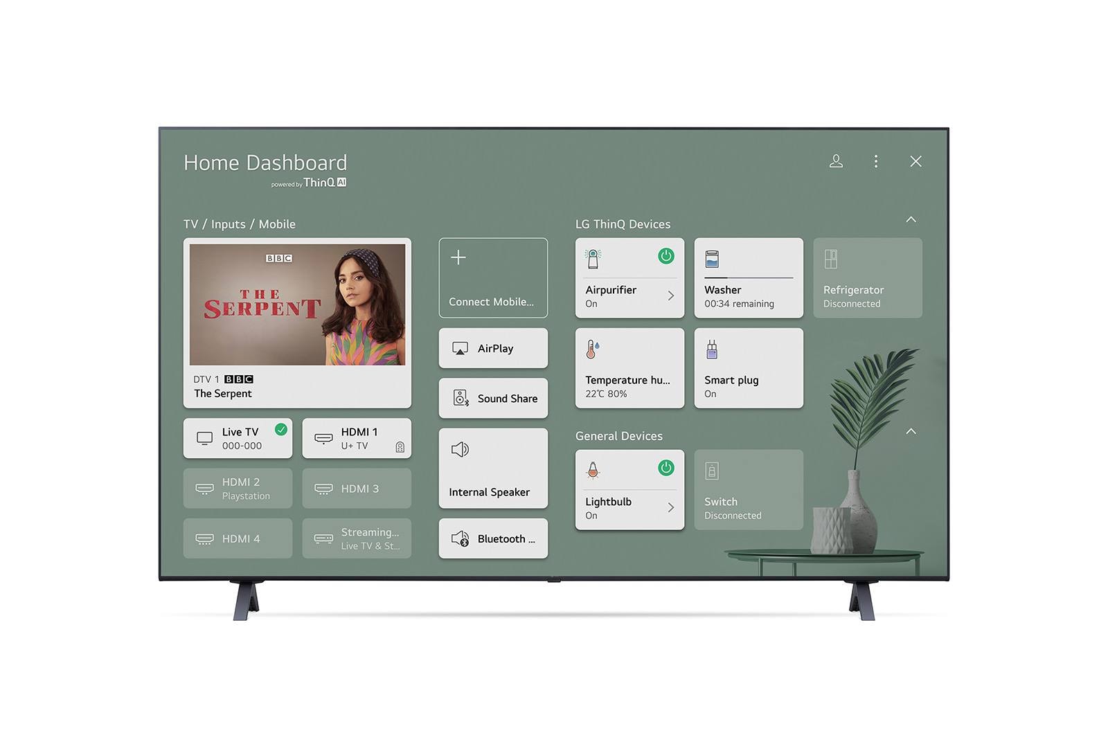 LG LED UP80 55" 4K Smart TV, 55UP80006LA