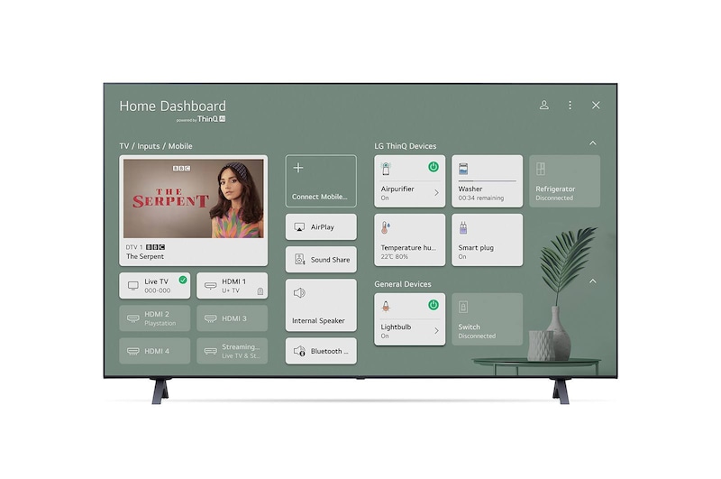 LG LED UP80 55" 4K Smart TV, 55UP80006LA
