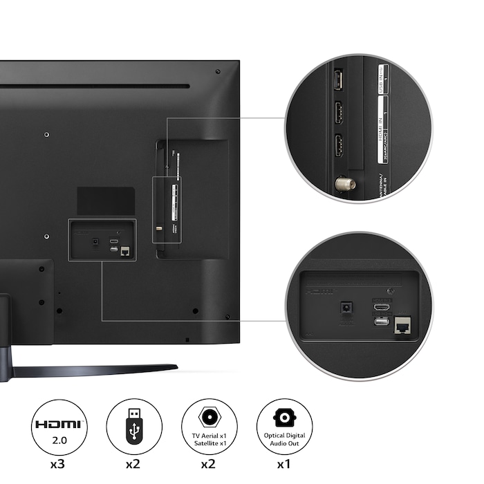 LG LED UQ81 55 inch 4K Smart TV 2022, 55UQ81006LB