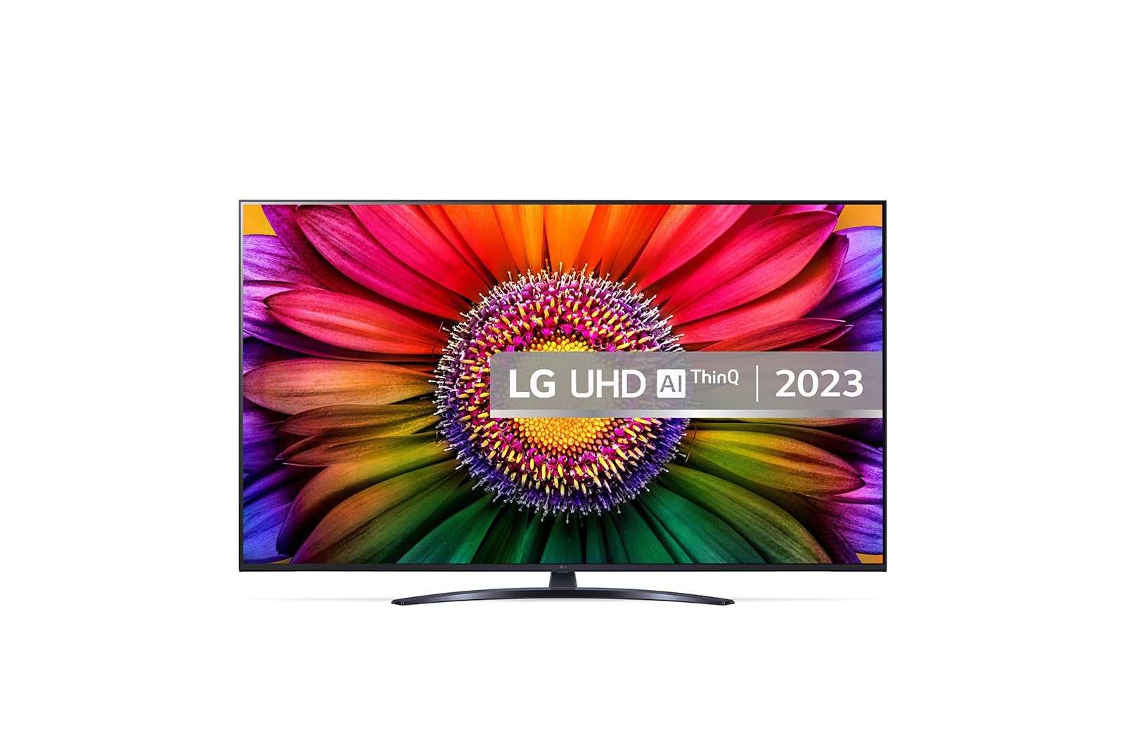 A front view of the LG UHD TV