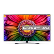 A front view of the LG UHD TV