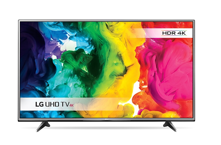 Front view of  60&#34; LG ULTRA HD 4K TV 60UH615V