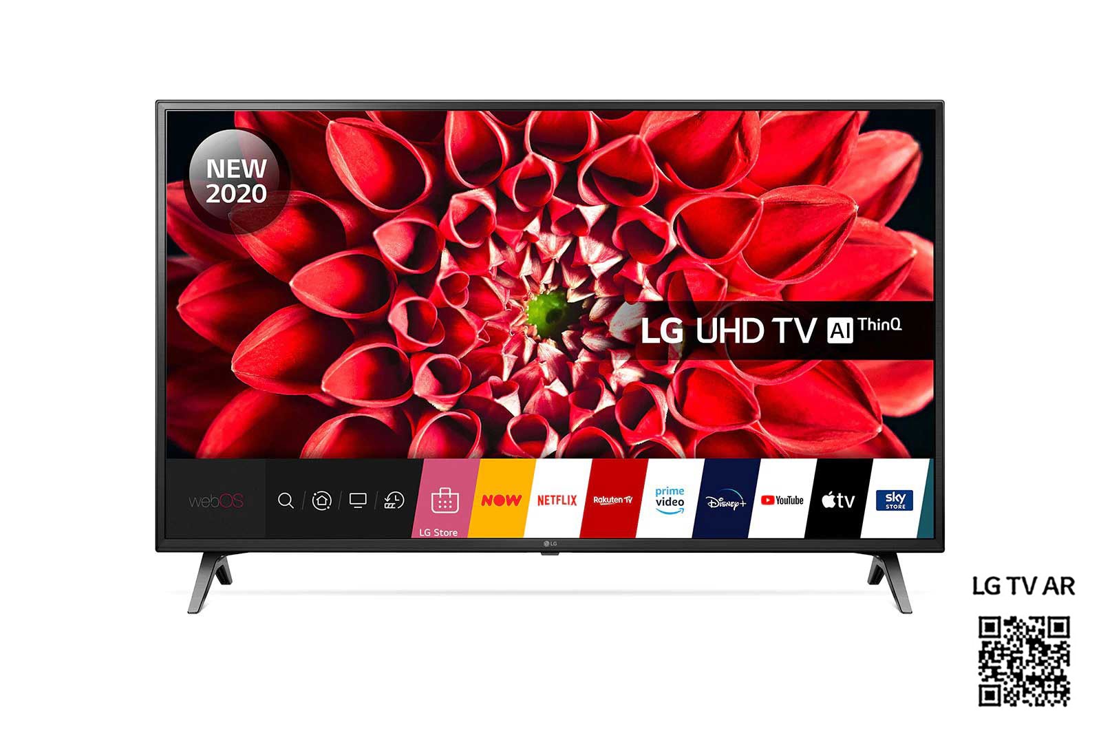 Front view of LG UN71 60 inch 4K Smart UHD TV 60UN71006LB