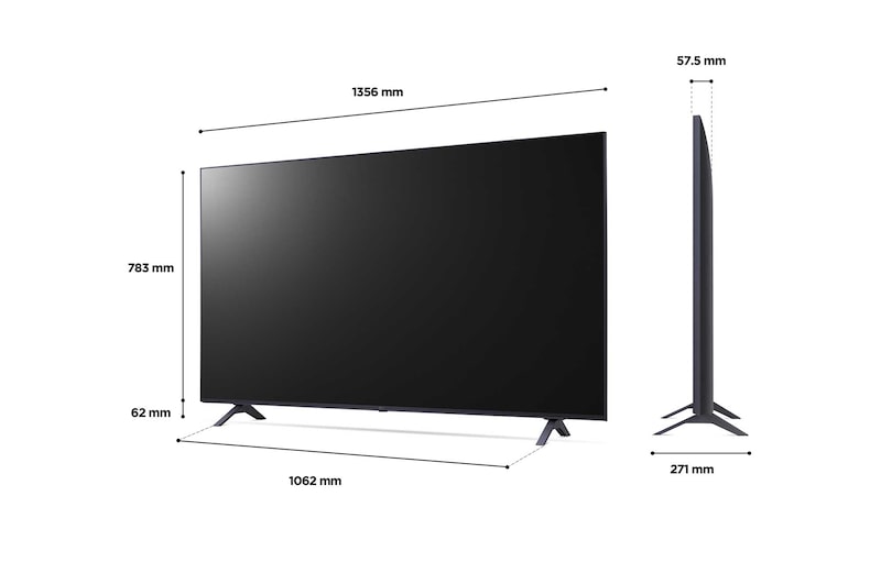 LG LED UQ90 60" 4K Smart TV, 60UQ90006LA