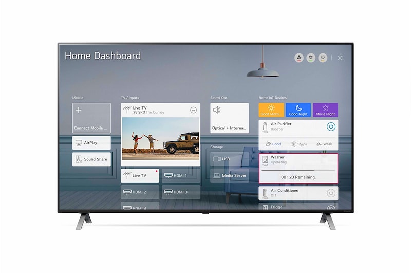 LG Nano90 55 inch 4K NanoCell TV, 55NANO906NA
