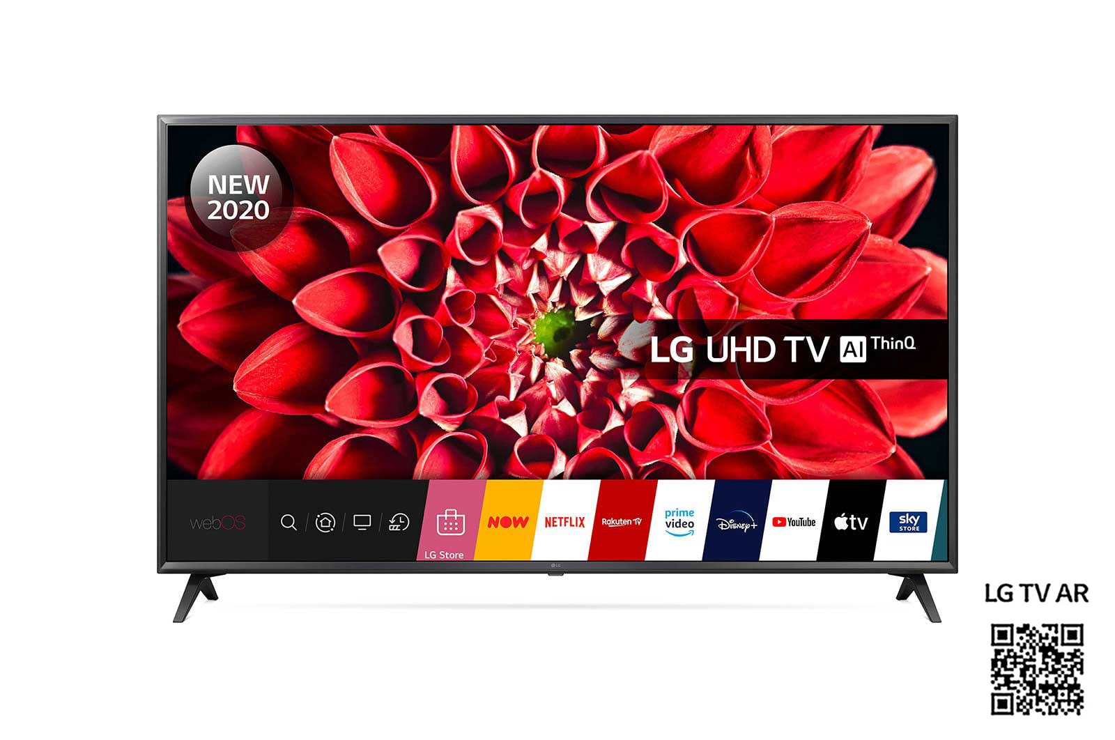 Front view of LG UN71 65 inch 4K Smart UHD TV 65UN71006LB