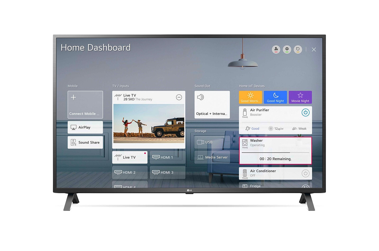 LG UN73 50 inch 4K Smart UHD TV, 50UN73006LA