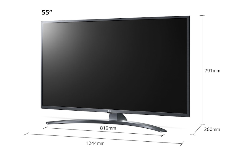 LG UN74 55 inch 4K Smart UHD TV, 55UN74006LB