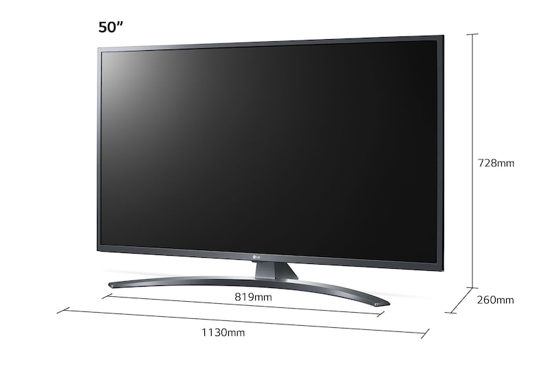 LG UN74 50 inch 4K Smart UHD TV, 50UN74006LB