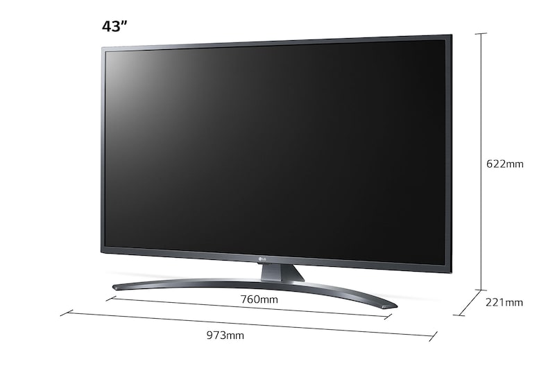 LG UN74 43 inch 4K Smart UHD TV, 43UN74006LB