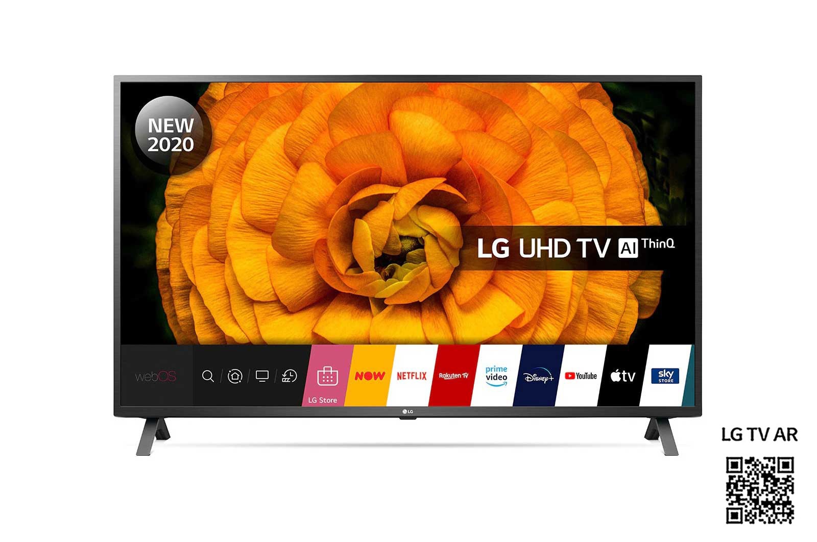Front view of LG UN85 65 inch 4K Smart UHD TV 65UN85006LA