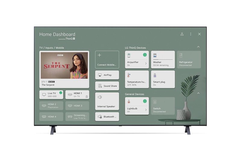 LG LED UP80 65" 4K Smart TV, 65UP80006LR