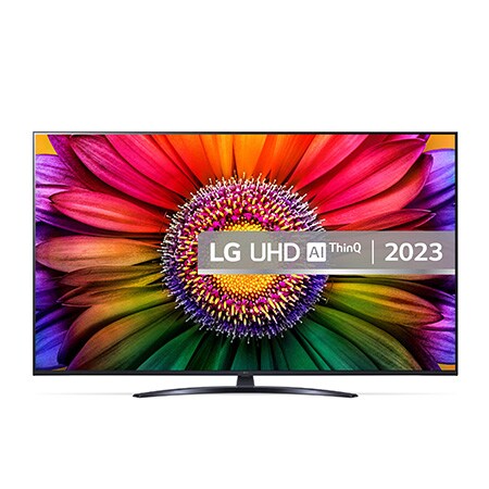 A front view of the LG UHD TV