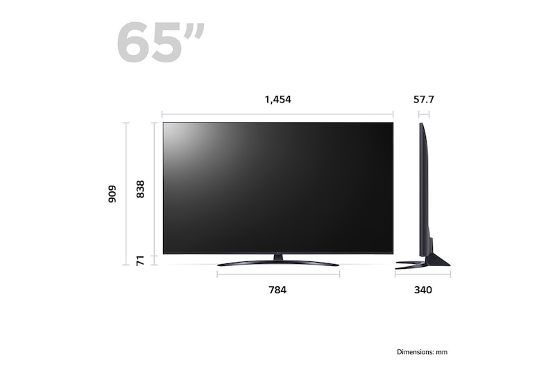 LG UR81 65 inch 4K Smart UHD TV 2023, 65UR81006LJ