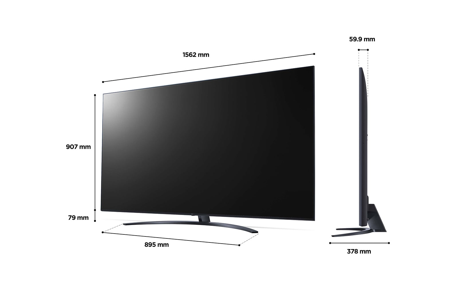 LG NanoCell NANO76 70 inch TV 2022, 70NANO766QA