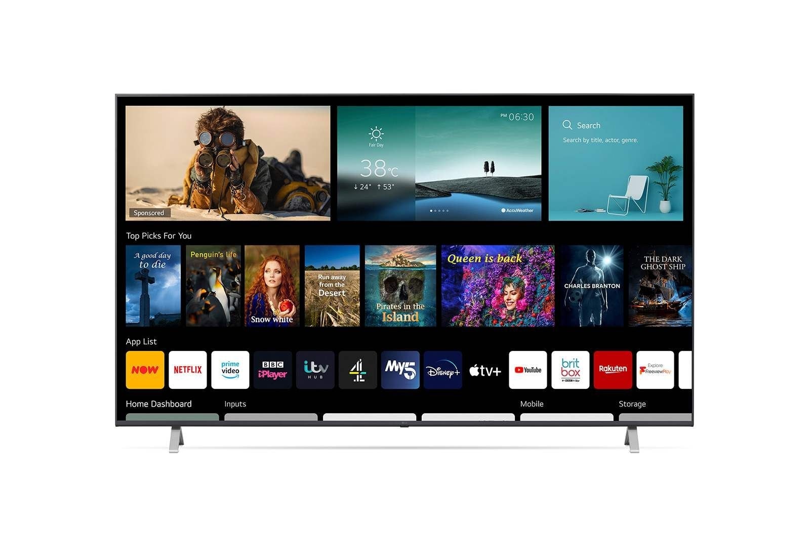 LG LED UP76 70" 4K Smart TV, 70UP76706LB