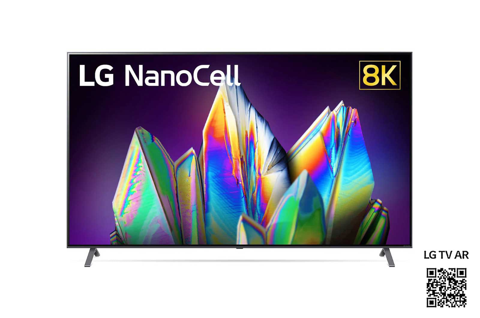 Front view of LG Nano99 75 inch 8K NanoCell TV 75NANO996NA