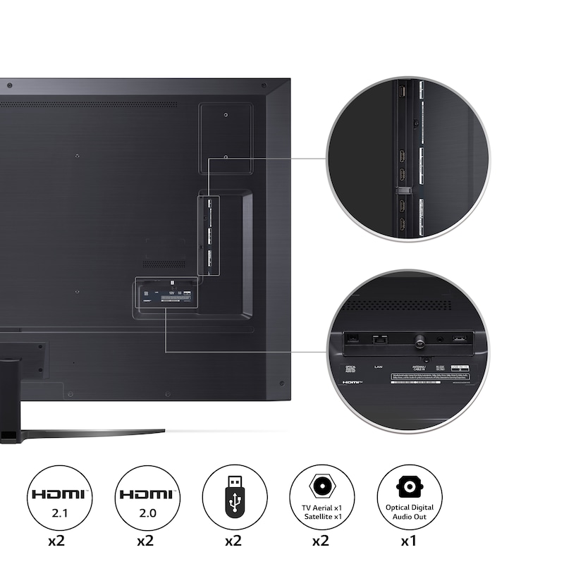 LG QNED QNED81 75 inch TV 2022, 75QNED816QA