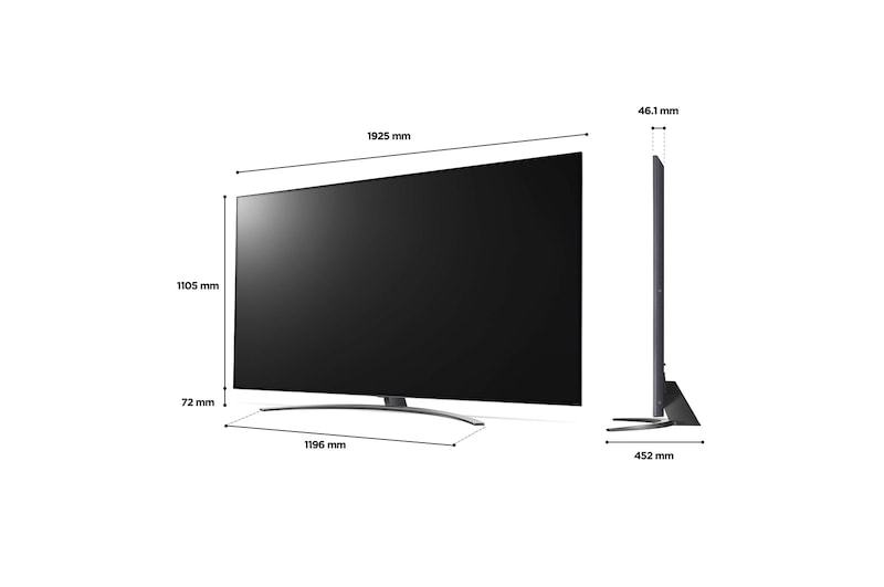 LG QNED QNED81 75 inch TV 2022, 75QNED816QA