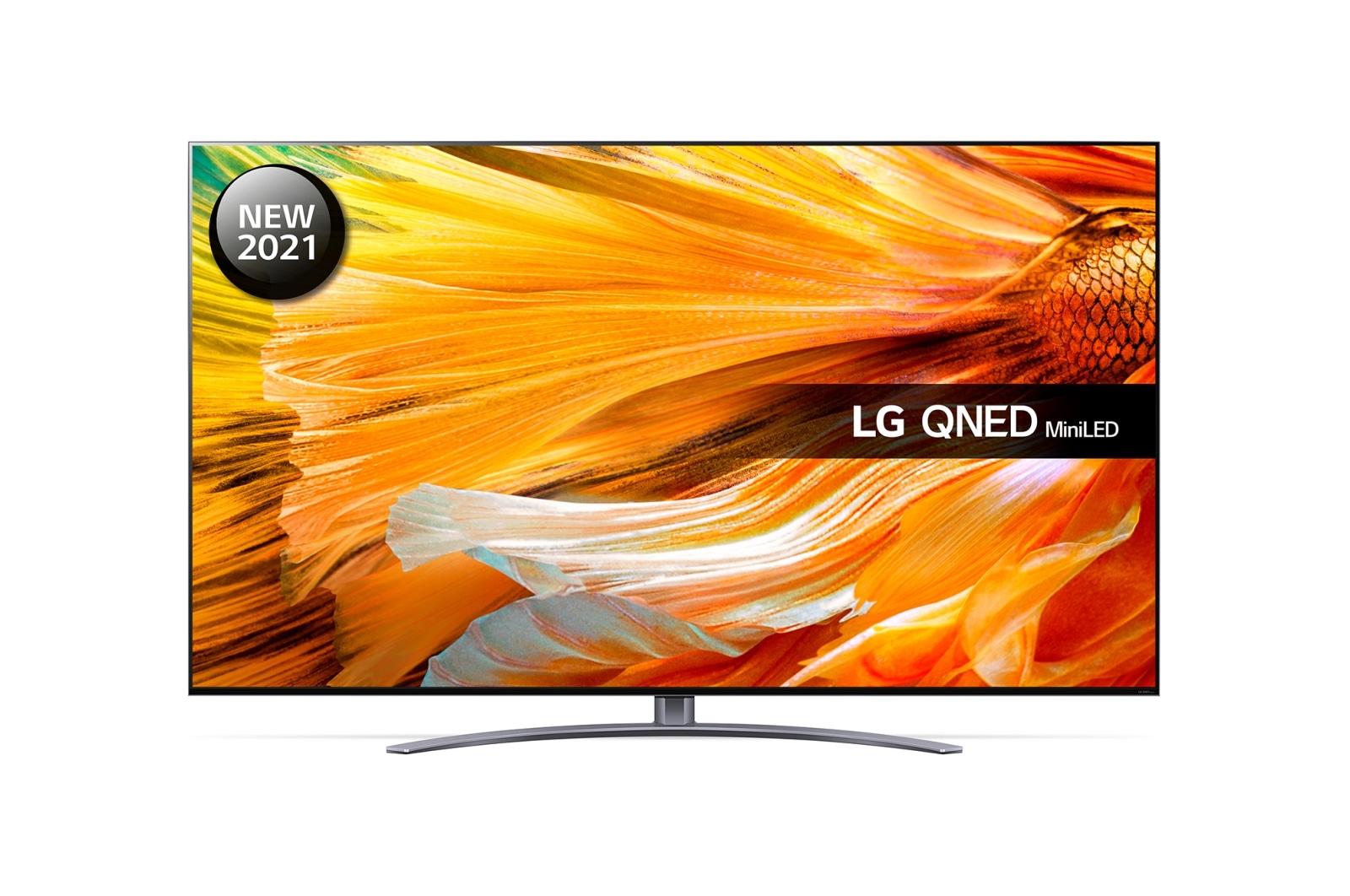 Front view of LG QNED MiniLED QNED91 75&#34; 4K Smart TV 75QNED916PA